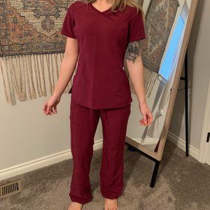 fuchsia infinitiy scrubs